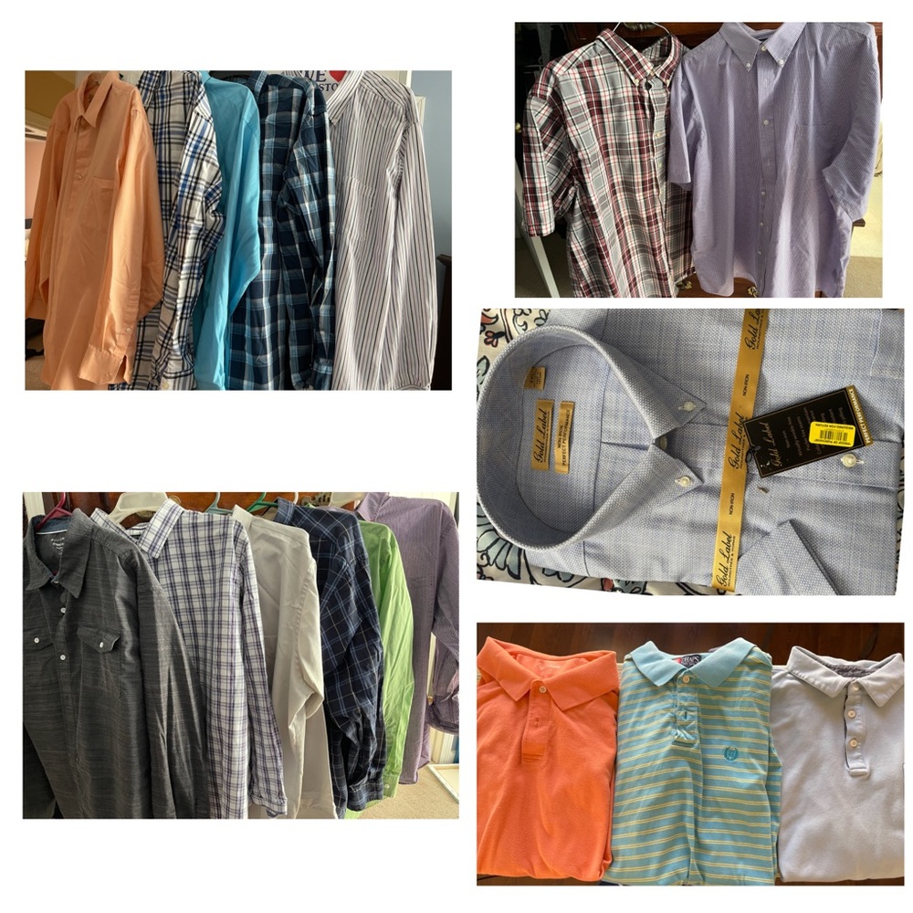 Mens dress shirts size XXL/2XL